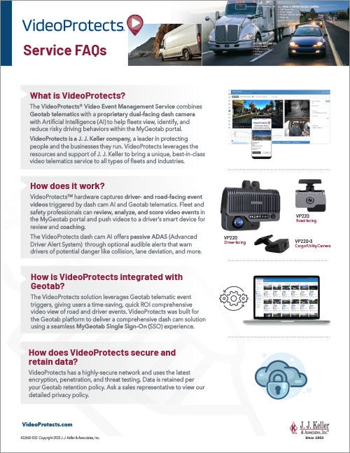 VideoProtects_FAQ Sheet 432660