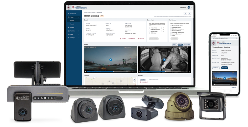 VIdeoProtects cams and backoffice on laptop