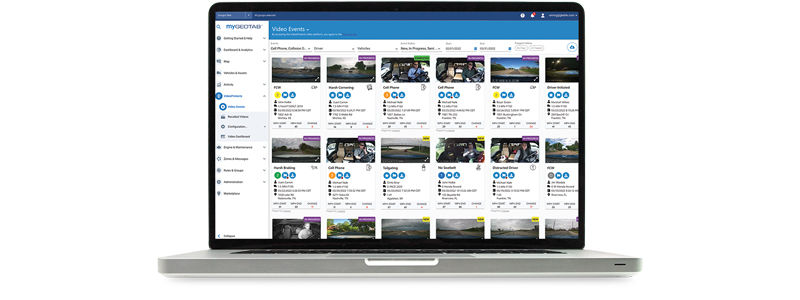 Laptop with Video Event tiles