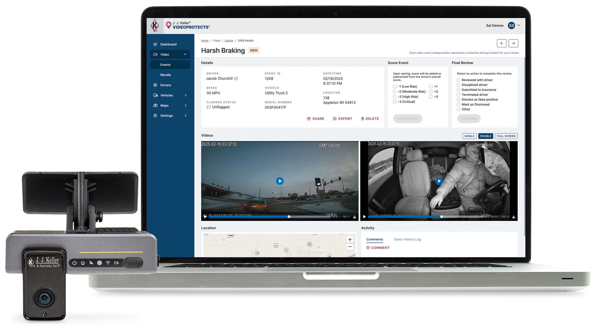VideoProtect dash cam and back office