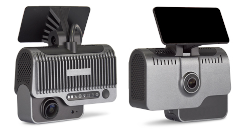 VP220 Dash cam front and back view