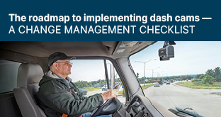 Title and driver image with dash cam