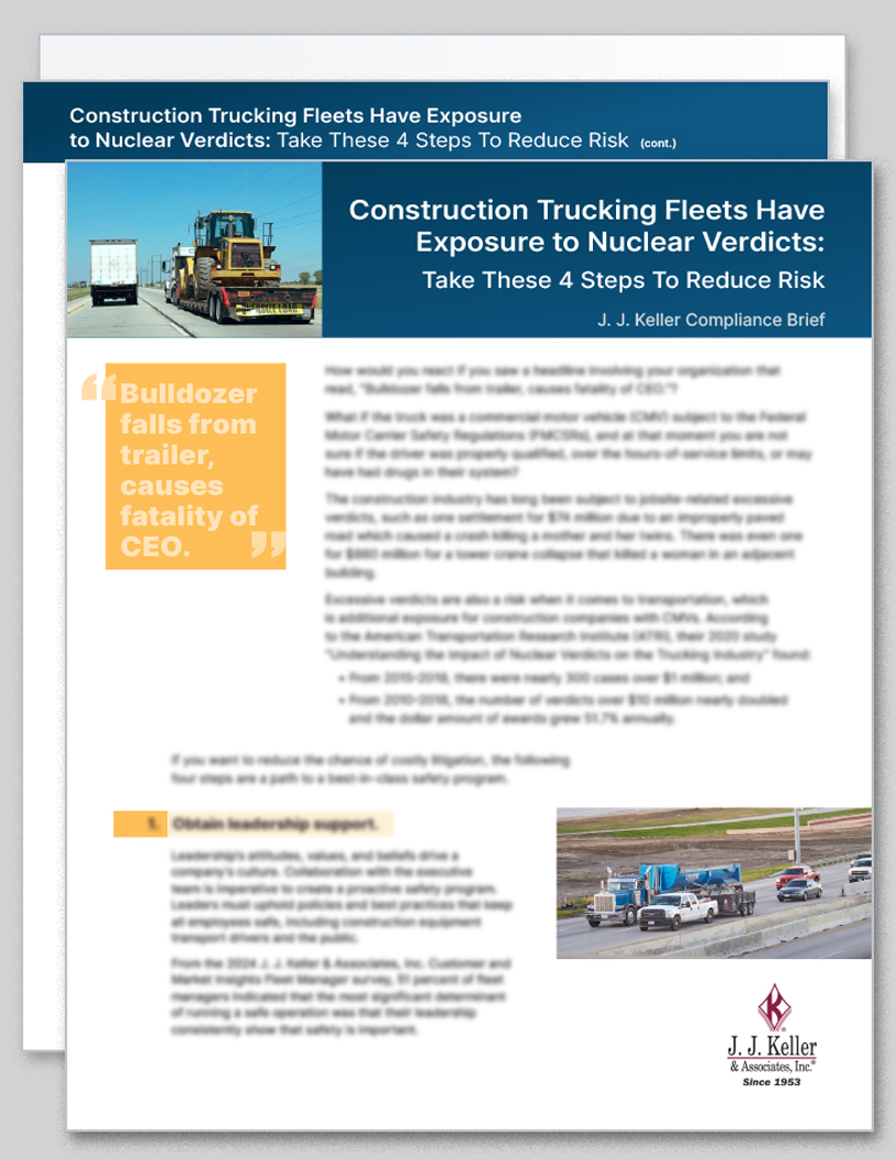 78721 Construction Nuclear Verdict Compliance Brief
