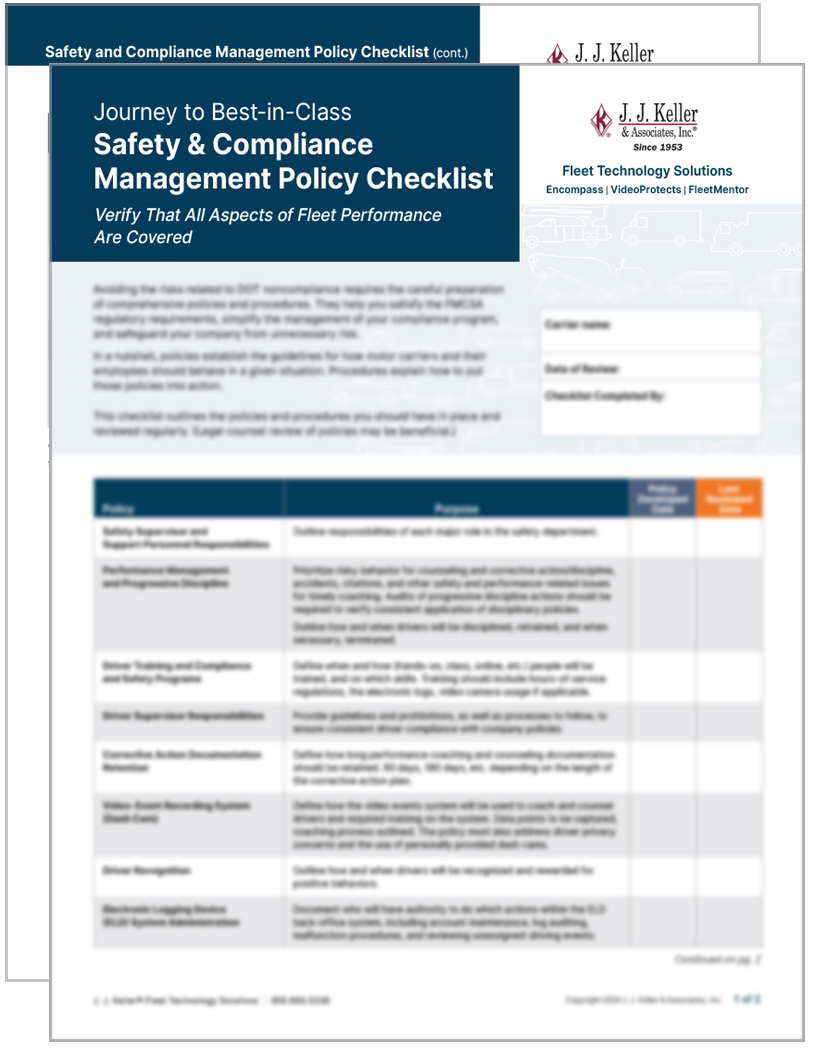 Document checklist